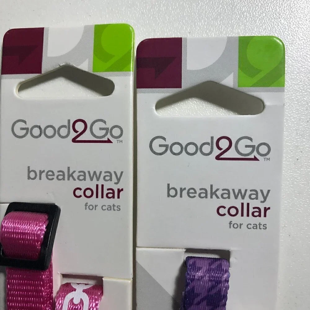 🛒 $9 3 pack of Cat Breakaway Collars Purple and Pink Adjusts to 8